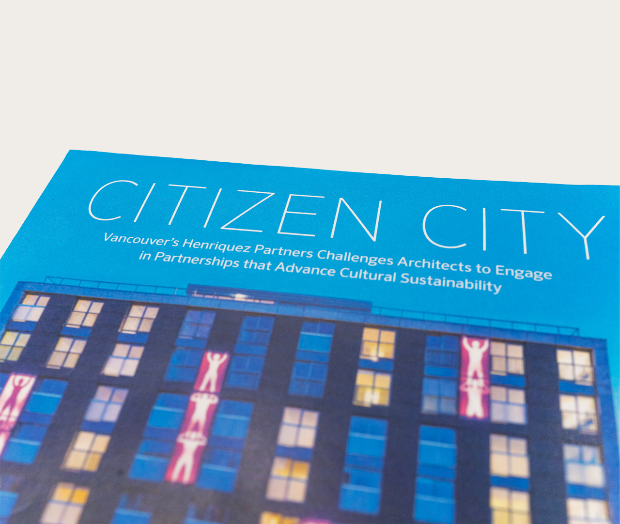 Detail of Citizen City book cover.