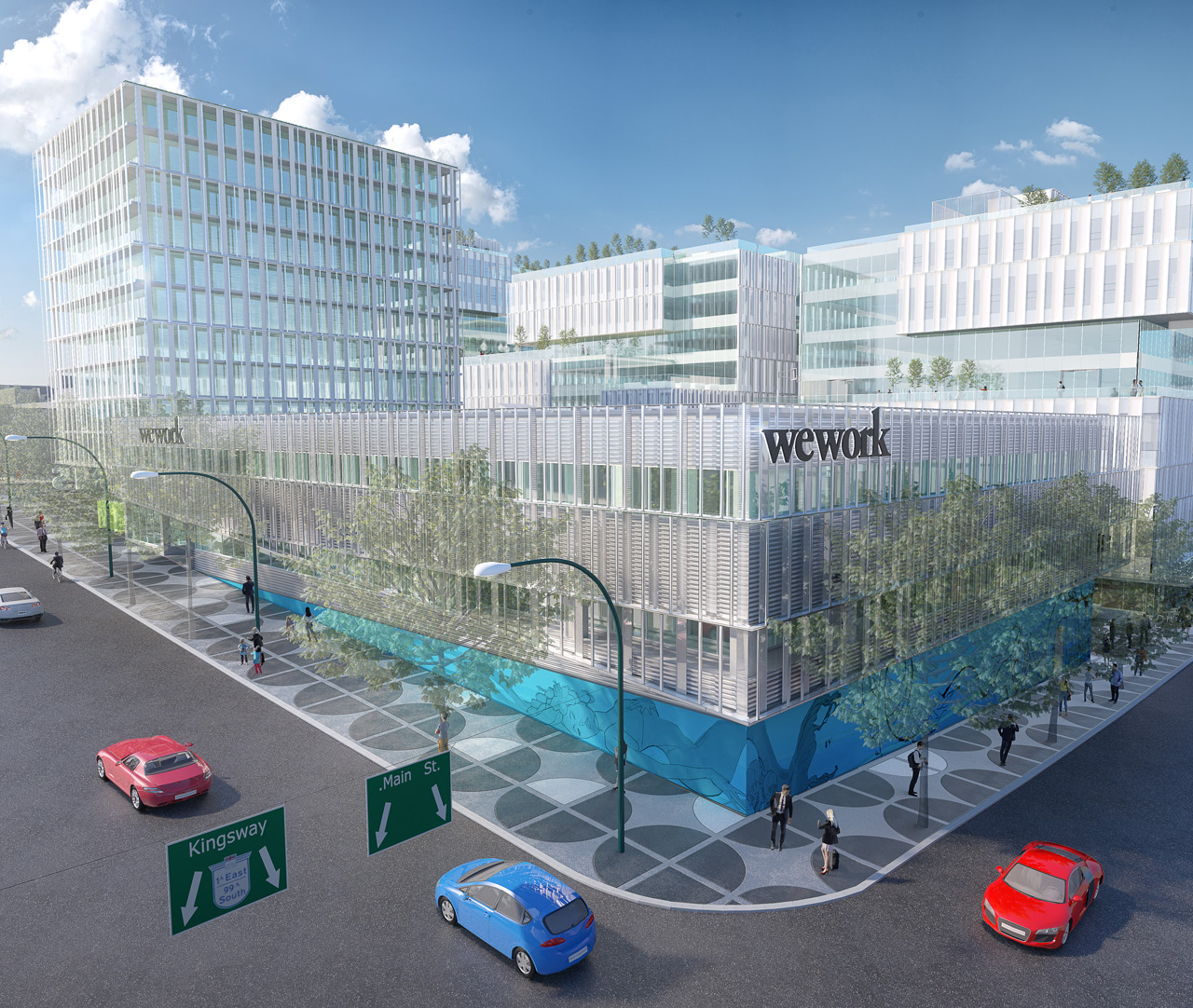 View of proposed WeWork building in Mount Pleasant.