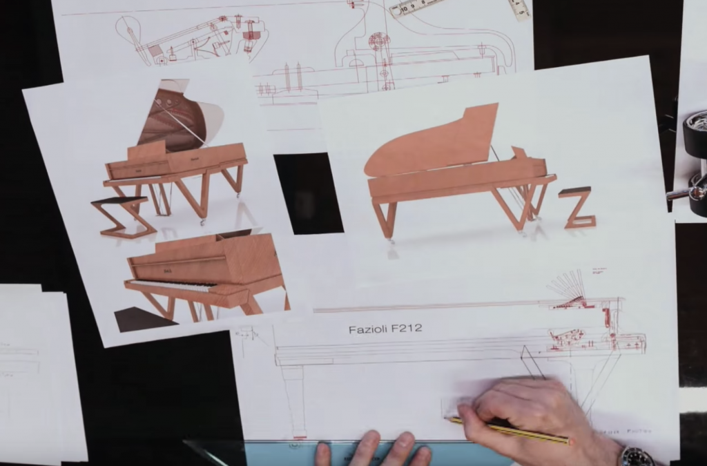 Planning and development of the TELUS Garden Fazioli piano.