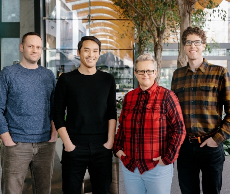 2019 promotions, from left to right: Bas Olsman, Dallas Hong, Joanna Kruk and Chris Boldt.