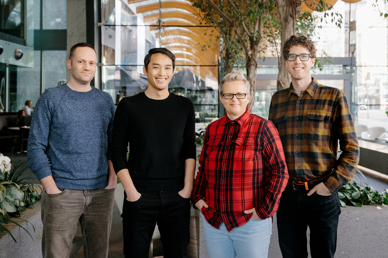 2019 promotions, from left to right: Bas Olsman, Dallas Hong, Joanna Kruk and Chris Boldt.