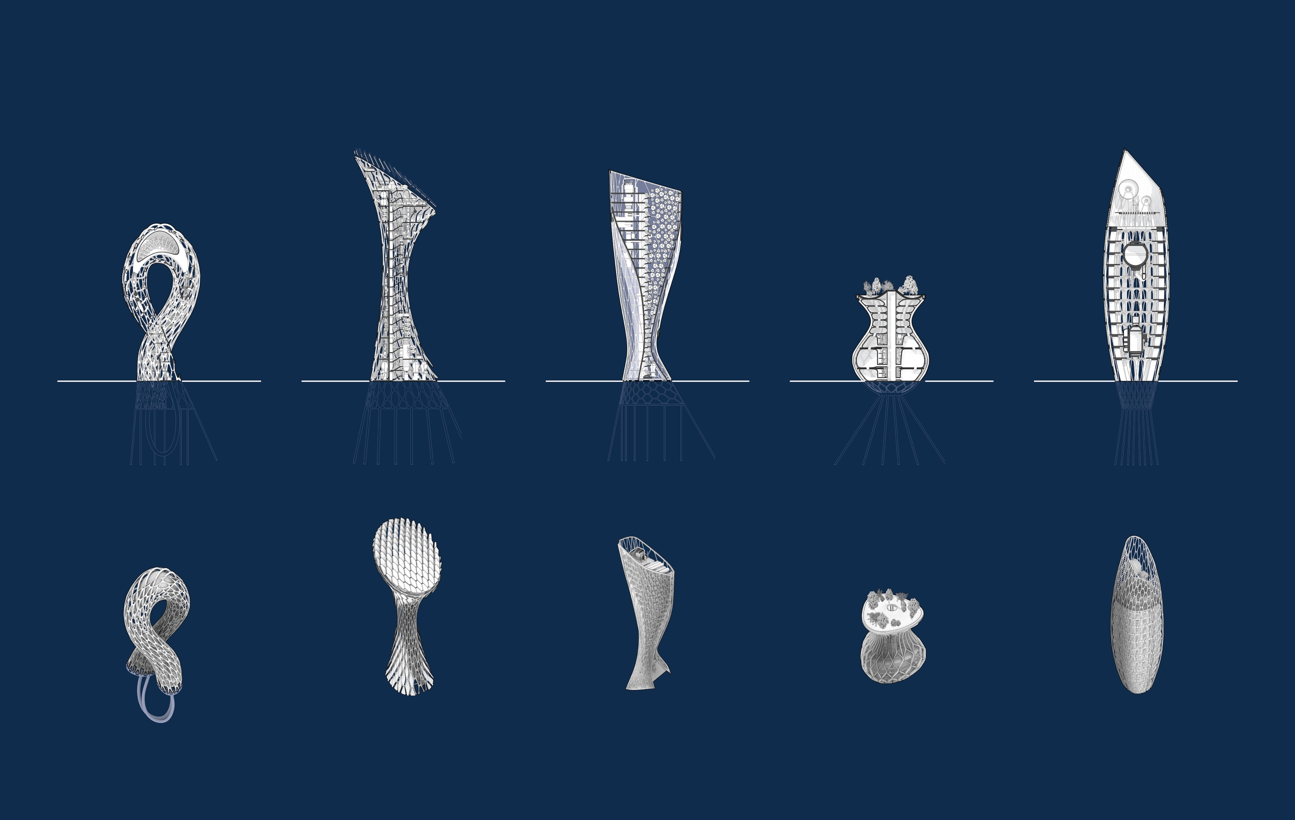 Image of Symplasma's five sustainable machines.