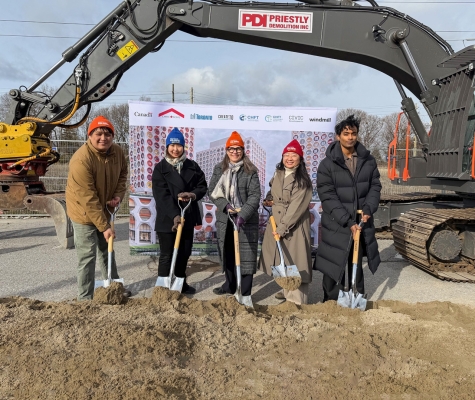 Henriquez Toronto team at the Kennedy Green groundbreaking.